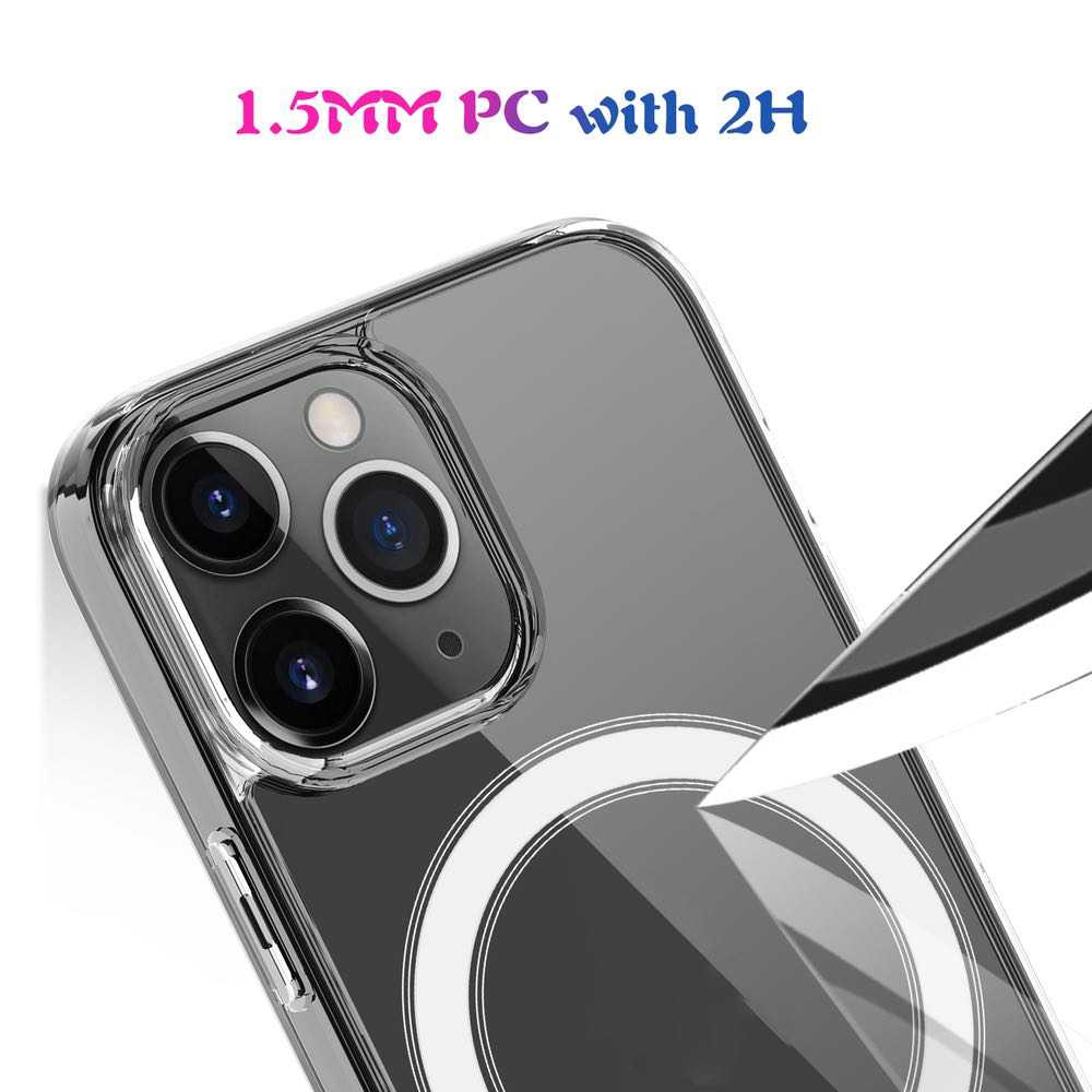 iPhone 13 Pro Case MagSafe Magnetic Ring - Transparent