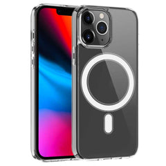 iPhone 13 Pro Case MagSafe Magnetic Ring - Transparent