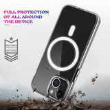 iPhone 13 Mini Case MagSafe Magnetic Ring - Transparent
