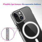 iPhone 13 Mini Case MagSafe Magnetic Ring - Transparent