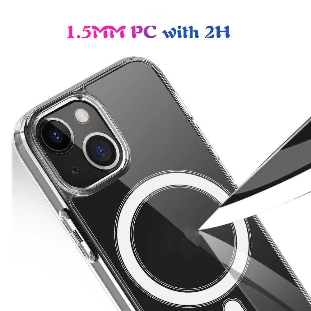 iPhone 13 Mini Case MagSafe Magnetic Ring - Transparent