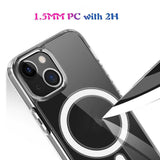 iPhone 13 Mini Case MagSafe Magnetic Ring - Transparent