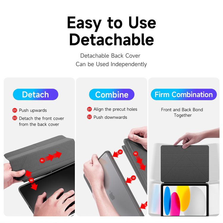 iPad 10 2022 Case DUX DUCIS Magi Series - Grey