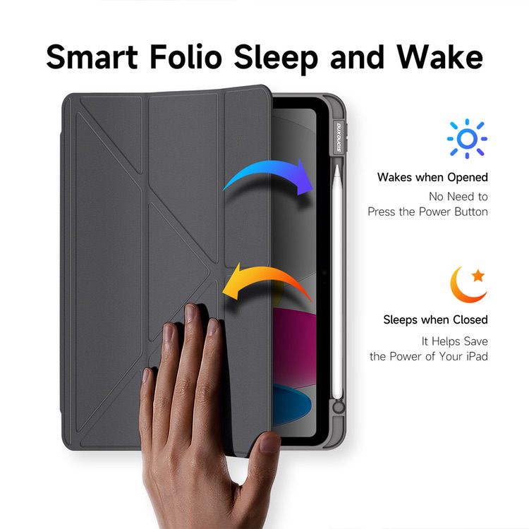 iPad 10 2022 Case DUX DUCIS Magi Series - Grey