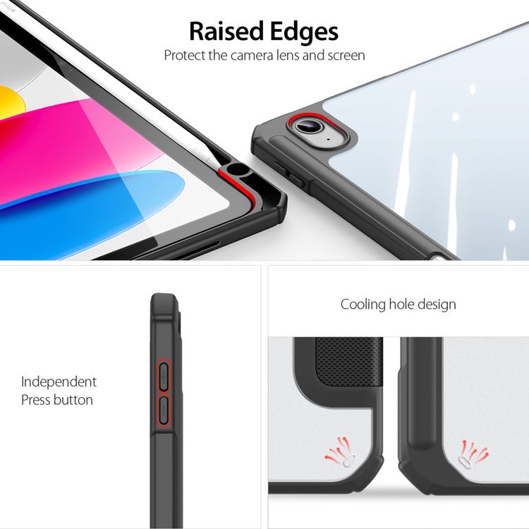 iPad 10 2022 Case DUX DUCIS Toby Series - Black