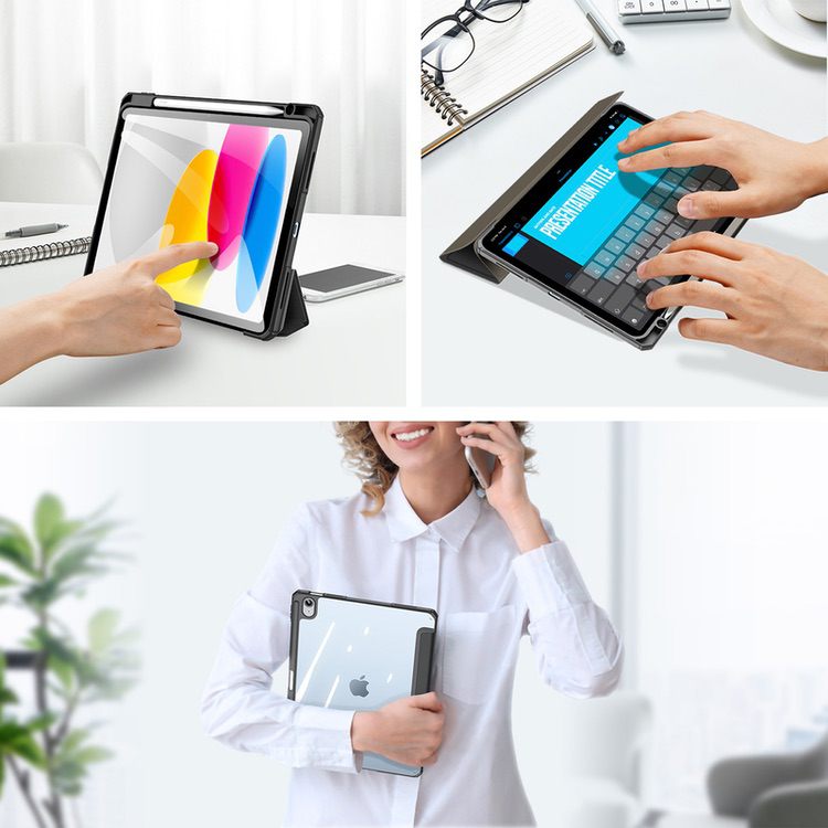 iPad 10 2022 Case DUX DUCIS Toby Series - Black