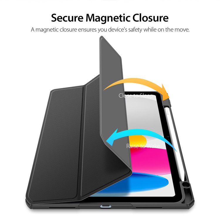 iPad 10 2022 Case DUX DUCIS Toby Series - Black