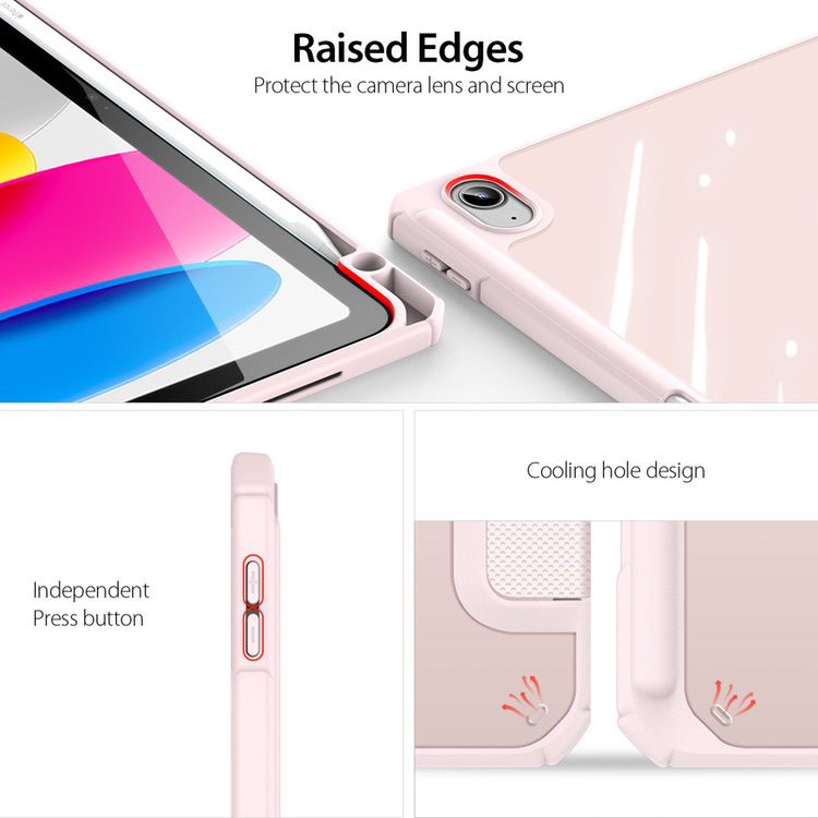 iPad 10 2022 Case DUX DUCIS Toby Series - Pink