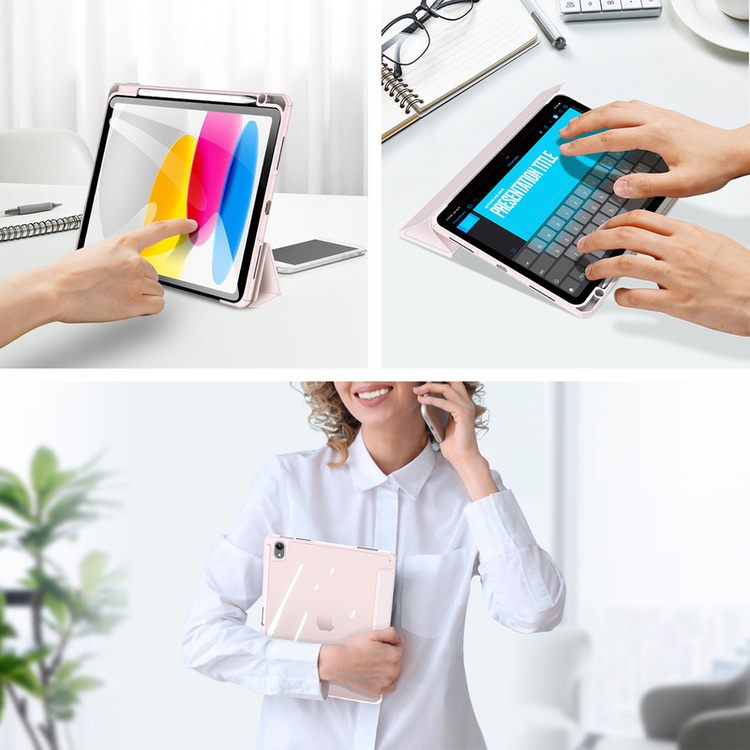 iPad 10 2022 Case DUX DUCIS Toby Series - Pink