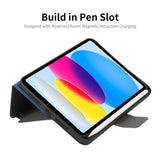 iPad 10 2022 Case With Pen Slot ENKAY - Black