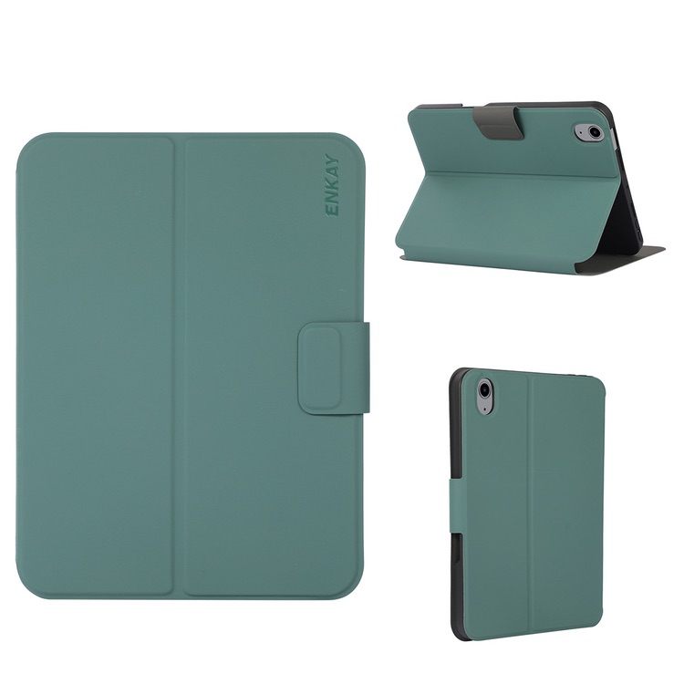 iPad 10 2022 Case With Pen Slot ENKAY - Dark Green