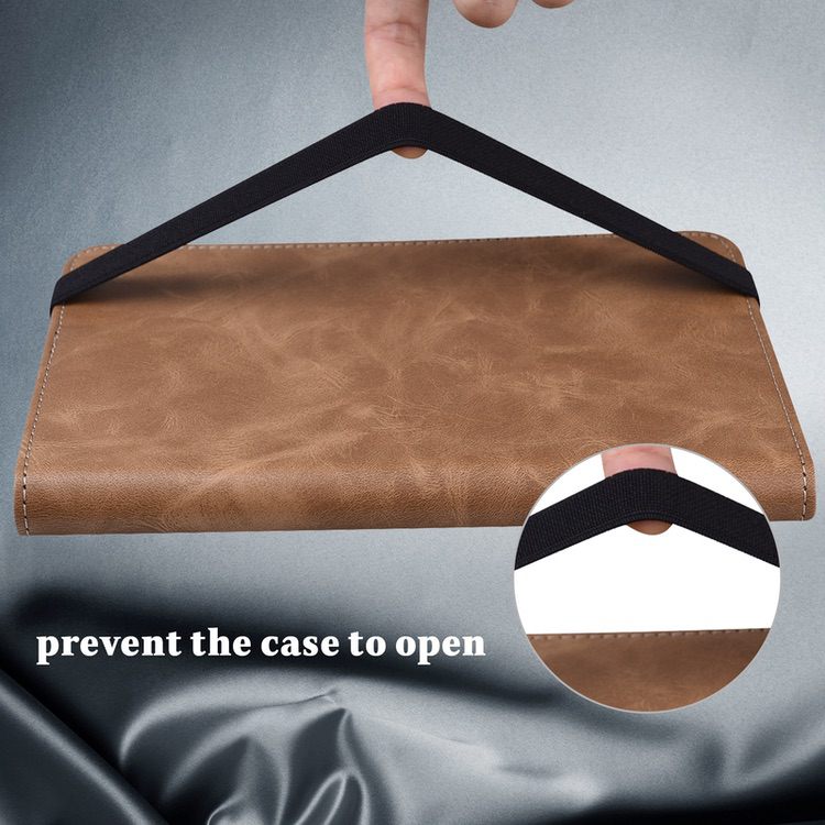 iPad Air 2022 / 2020 Case Embossed Striped Ultra-thin - Brown