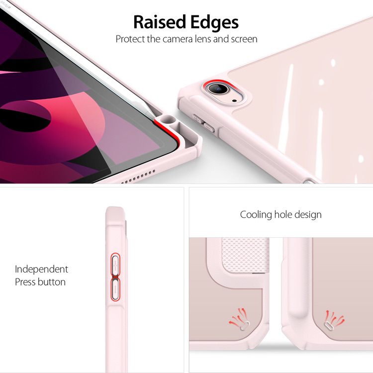 iPad Air 5 / iPad Air 4 Case DUX DUCIS Toby Series - Pink