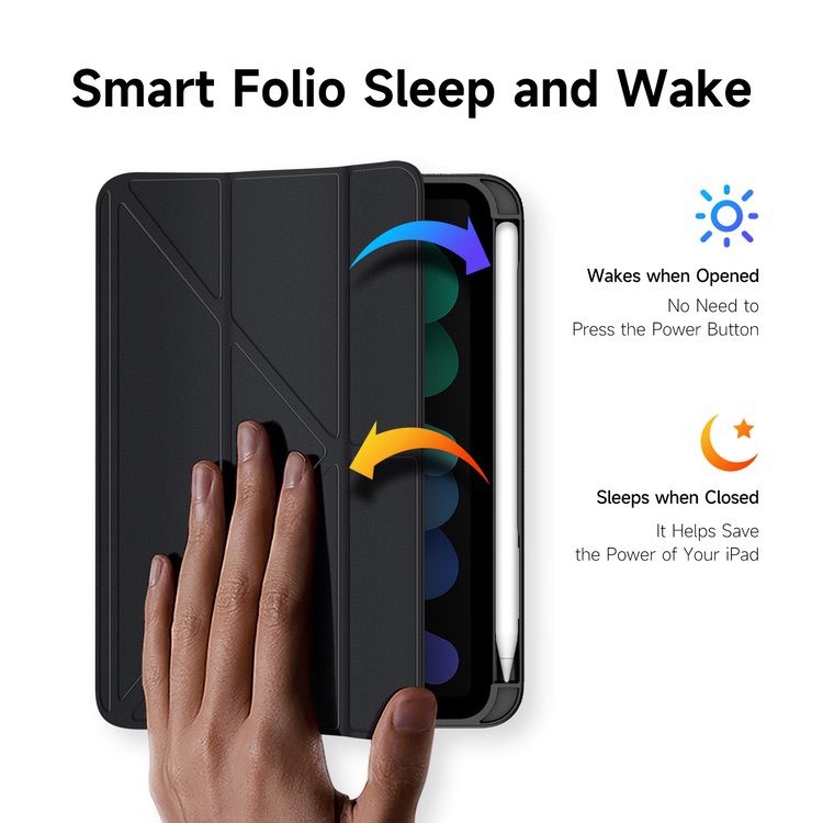 iPad Mini 6 Case DUX DUCIS MAGI Series Detachable - Black