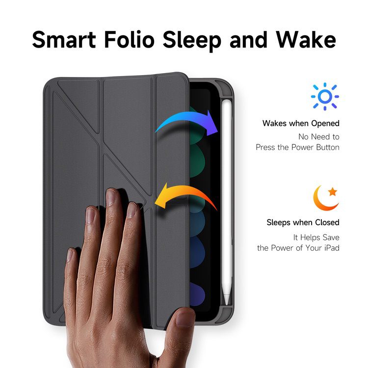 iPad Mini 6 Case DUX DUCIS MAGI Series Detachable - Grey