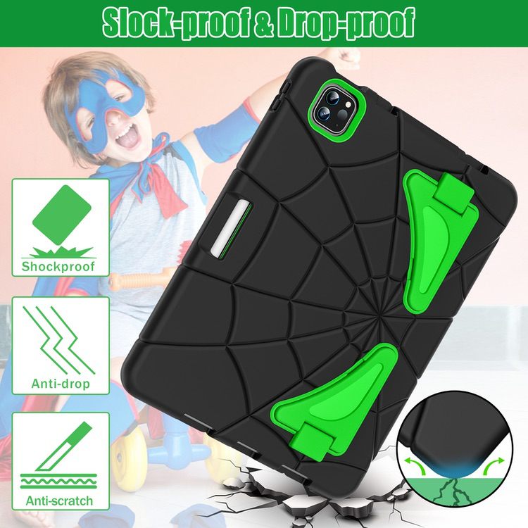 iPad Pro 11 2022/2021/2020/2018 Case Armour Shockproof Protective - Green Black