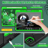 iPad Pro 11 2022/2021/2020/2018 Case Armour Shockproof Protective - Green Black