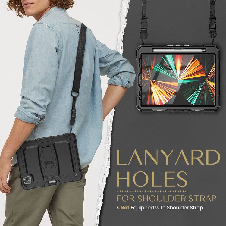 iPad Pro 11 2022/2021/2020/2018 Case With Kickstand- Black