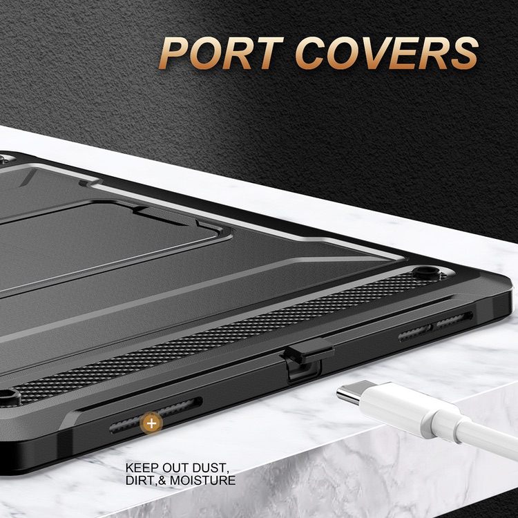 iPad Pro 12.9 2022/2021/2020/2018 Case Shockproof - Black