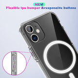 iPhone 12 Mini Case MagSafe Magnetic Ring - Transparent