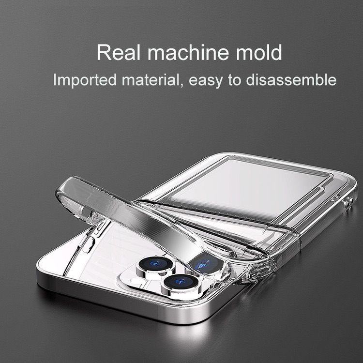 iPhone 12 Pro Case with Dual Card Slot Shockproof Protection - Clear
