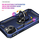 iPhone 13 Mini Case With Rotating Holder - Blue