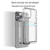 iPhone 13 Pro Case with Dual Card Slot Shockproof Protection - Clear