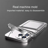 iPhone 13 Pro Case with Dual Card Slot Shockproof Protection - Clear