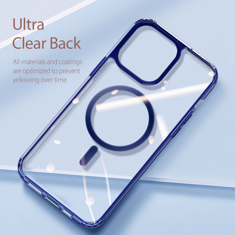 iPhone 14 Case DUX DUCIS Clin2 Series Clear MagSafe - Blue