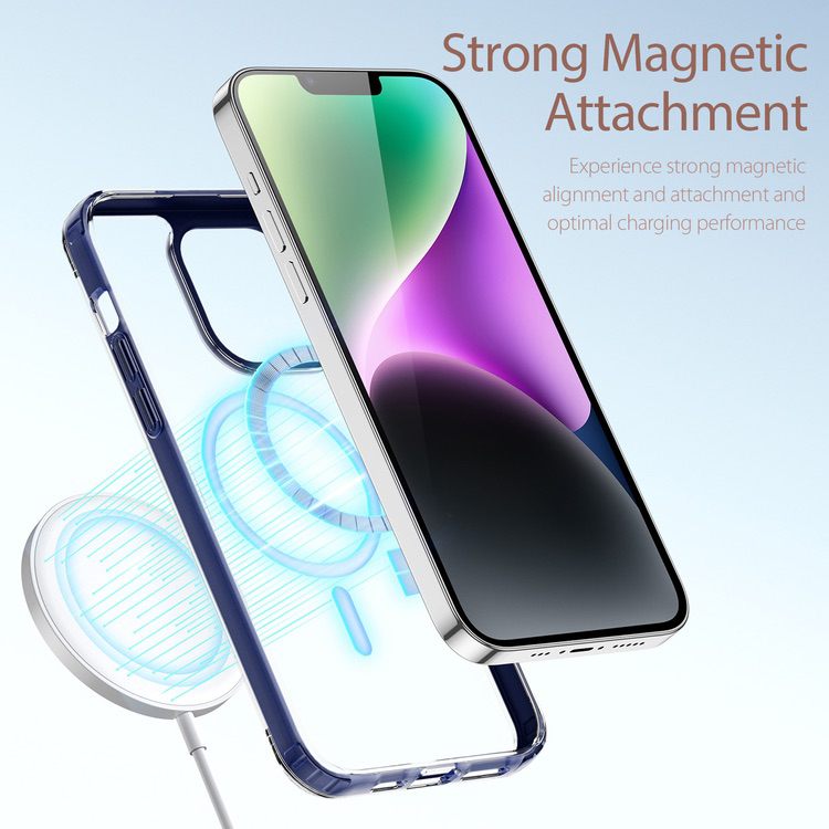 iPhone 14 Case DUX DUCIS Clin2 Series Clear MagSafe - Blue