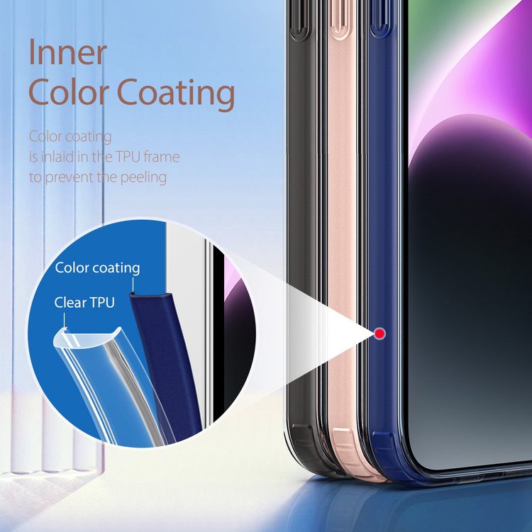 iPhone 14 Case DUX DUCIS Clin2 Series Clear MagSafe - Blue