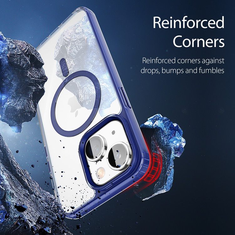 iPhone 14 Case DUX DUCIS Clin2 Series Clear MagSafe - Blue