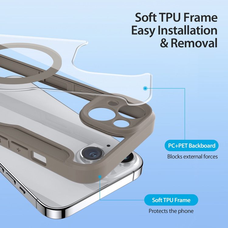 iPhone 14 Case DUX DUCIS Skin X Pro Series - Khaki