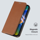 iPhone 14 Case DUX DUCIS Skin X2 With Cards Slots - Brown