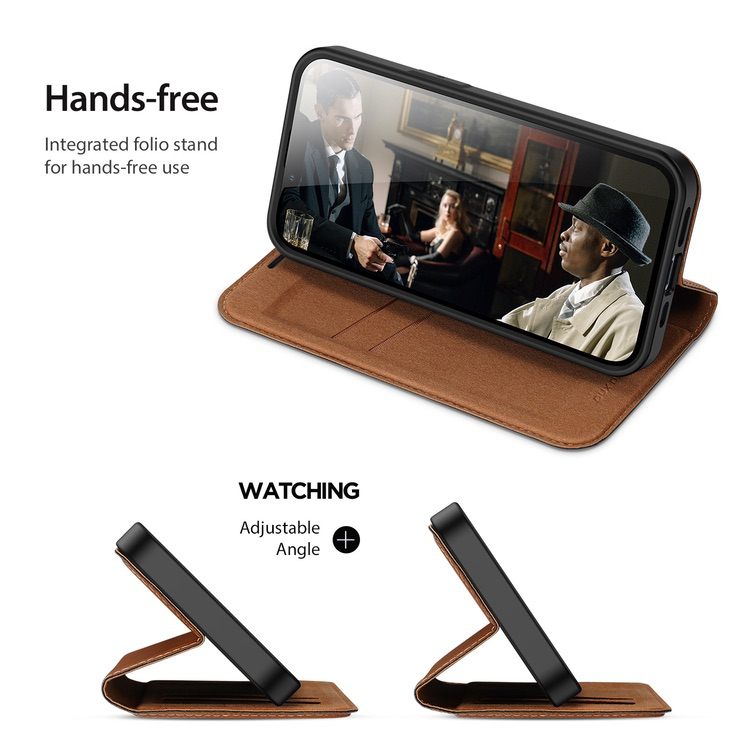 iPhone 14 Plus Case DUX DUCIS Skin X2 With 2 Card Slots - Brown