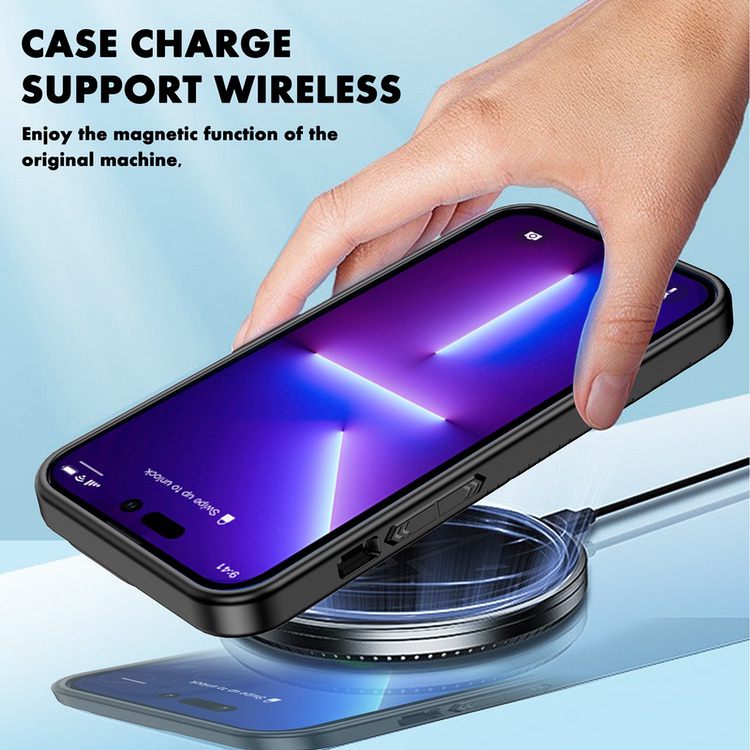 iPhone 14 Plus Case iPAKY Shockproof Protective - Black