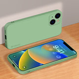 iPhone 14 Plus Case PINWUYO Liquid Silicone - Green