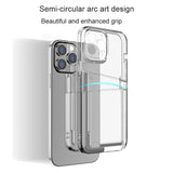 iPhone 14 Plus Case with Dual Card Slots - Clear Transparent