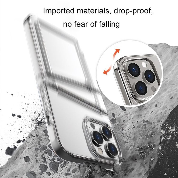 iPhone 14 Plus Case with Dual Card Slots - Clear Transparent