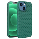 iPhone 14 Plus Case Woven Shockproof Protective - Green
