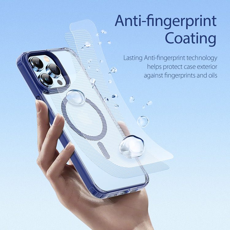 iPhone 14 Pro Case DUX DUCIS Clin2 Series Clear MagSafe - Blue