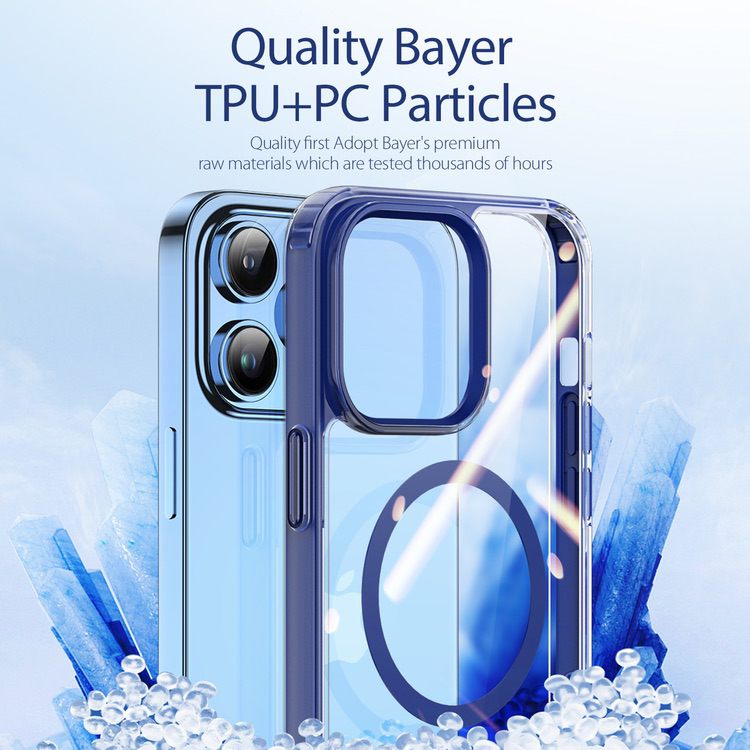 iPhone 14 Pro Case DUX DUCIS Clin2 Series Clear MagSafe - Blue