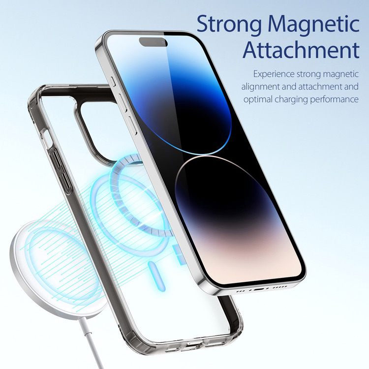 iPhone 14 Pro Case DUX DUCIS Clin2 Series Clear MagSafe - Grey