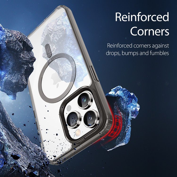 iPhone 14 Pro Case DUX DUCIS Clin2 Series Clear MagSafe - Grey
