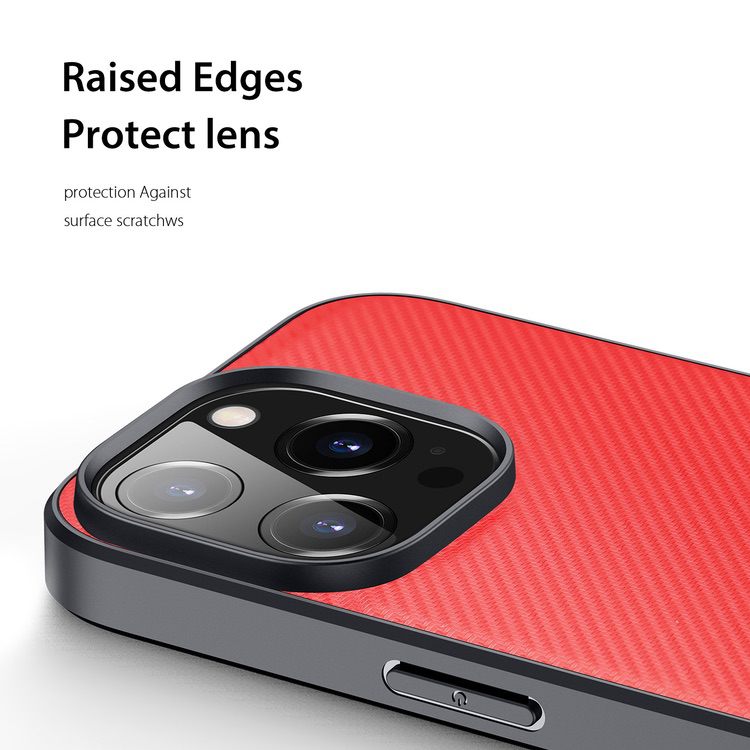 iPhone 14 Pro Case DUX DUCIS Fino Series - Red