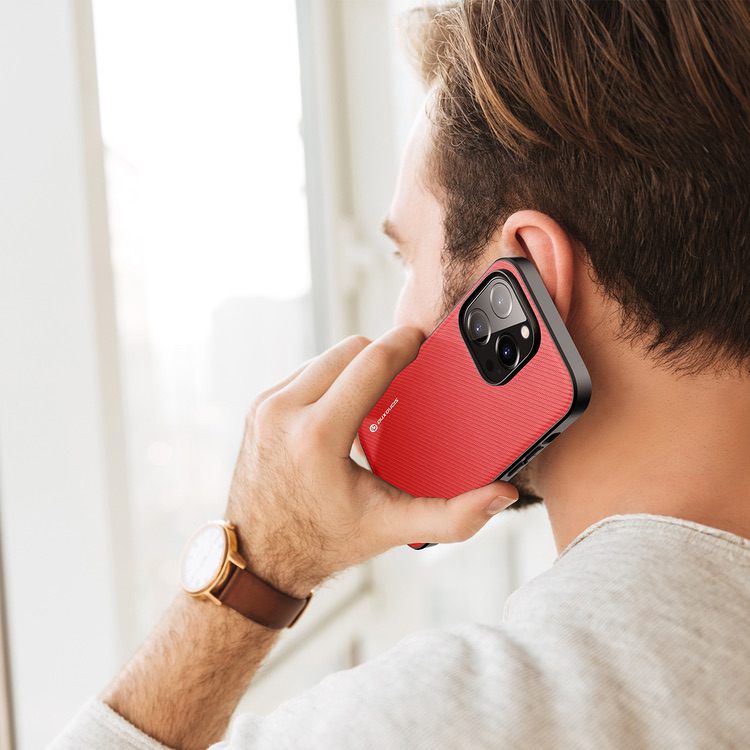 iPhone 14 Pro Case DUX DUCIS Fino Series - Red