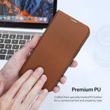 iPhone 14 Pro Case DUX DUCIS Skin X2 Secure Wallet - Brown