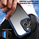 iPhone 14 Pro Case iPAKY Shockproof Protective - Transparent Black
