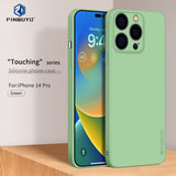 iPhone 14 Pro Case PINWUYO Liquid Silicone - Green