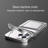 iPhone 14 Pro Case with Dual Card Slot Shockproof Protection - Clear